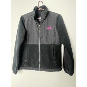 The North Face Womens Jacket Large Full Zip Denali Polartec Fleece Black…
